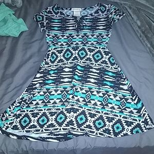 Cute tribal print kids dress (also fits xs adults)